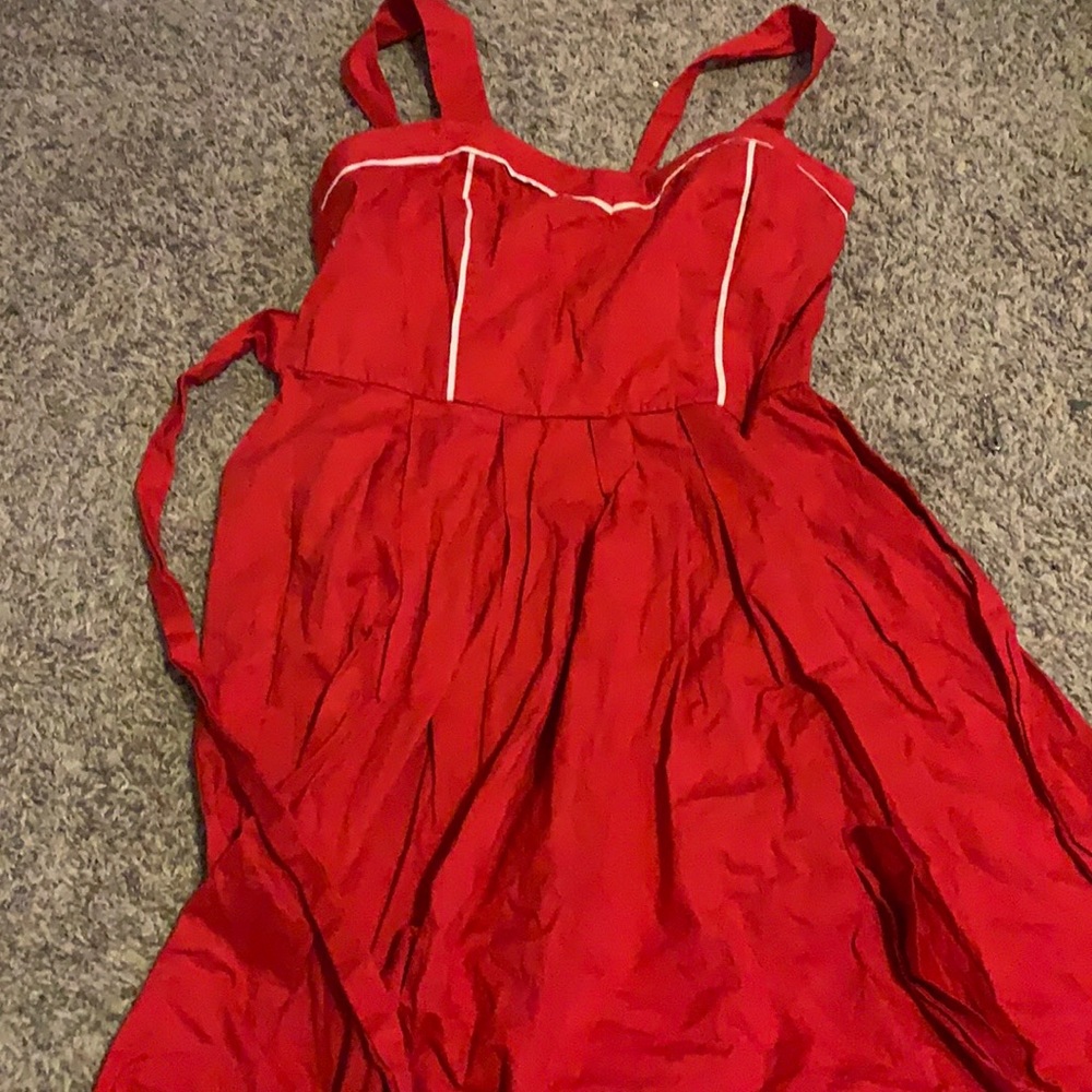 red dress